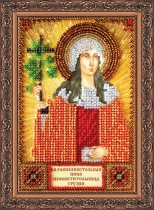 Набор для вышивки бисером именной мини-иконы «Святая Нина»