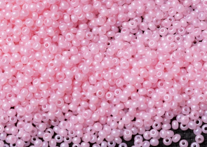 Бисер Чехия круглый 10/0 500 г 17298 розовый