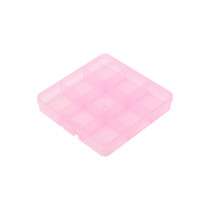  Контейнер-органайзер для бисера пластиковый OM- 086 розовый\ прозрачный