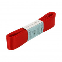 Лента атласная 25 мм ( 1 ") "Gamma" ФАСОВКА 5.4 м №112 т.красный