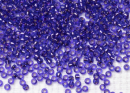 Бисер Япония MIYUKI Seed Beads 15/0 5г 1446 окрашенный красный фиолетовый серебряная линия внутри