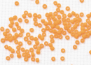 Бисер Япония круглый 11/0 10г 0042DF оранжевый, матовый непрозрачный